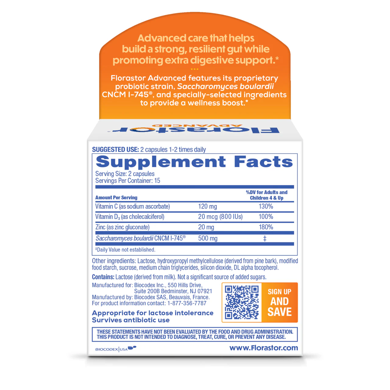 Florastor® Advanced Immunity Probiotic & Immune Supplement - Image 3